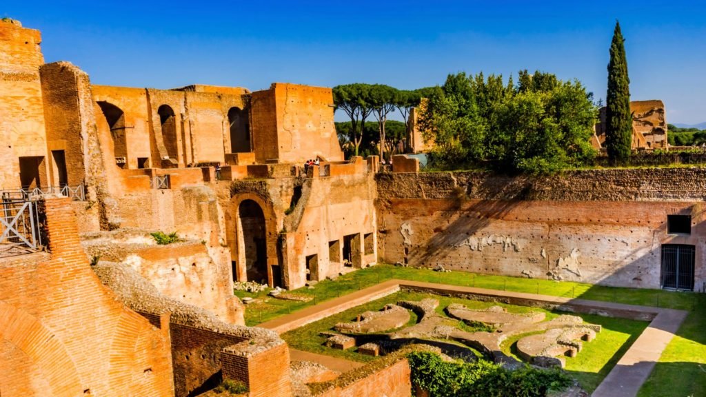 Palatine hill in Rome Italy