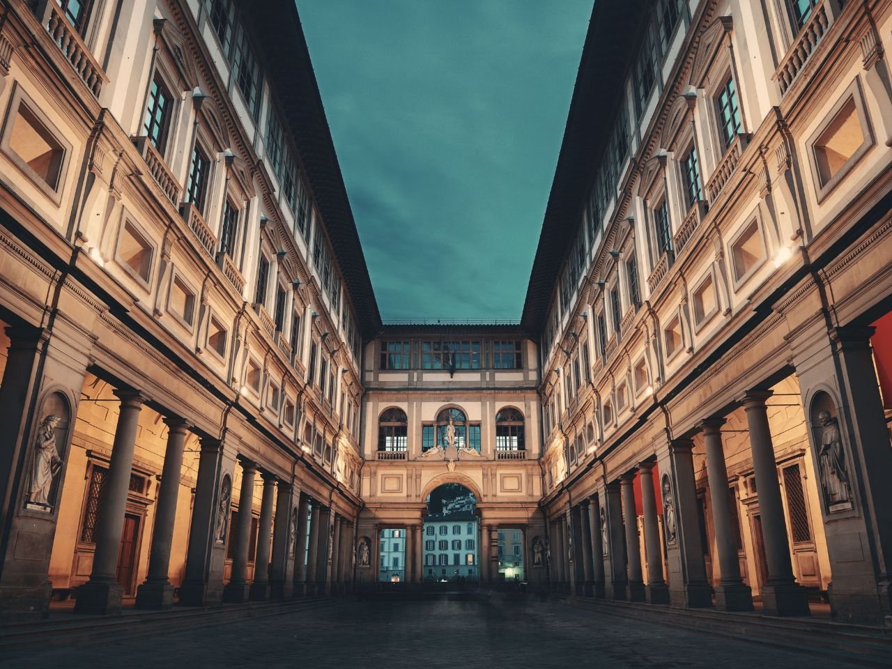 Uffizi Gallery in Florence city of Italy