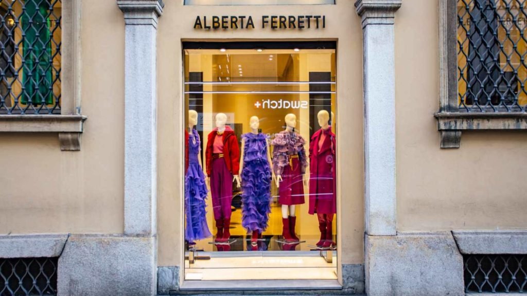 Milan's fashion stores